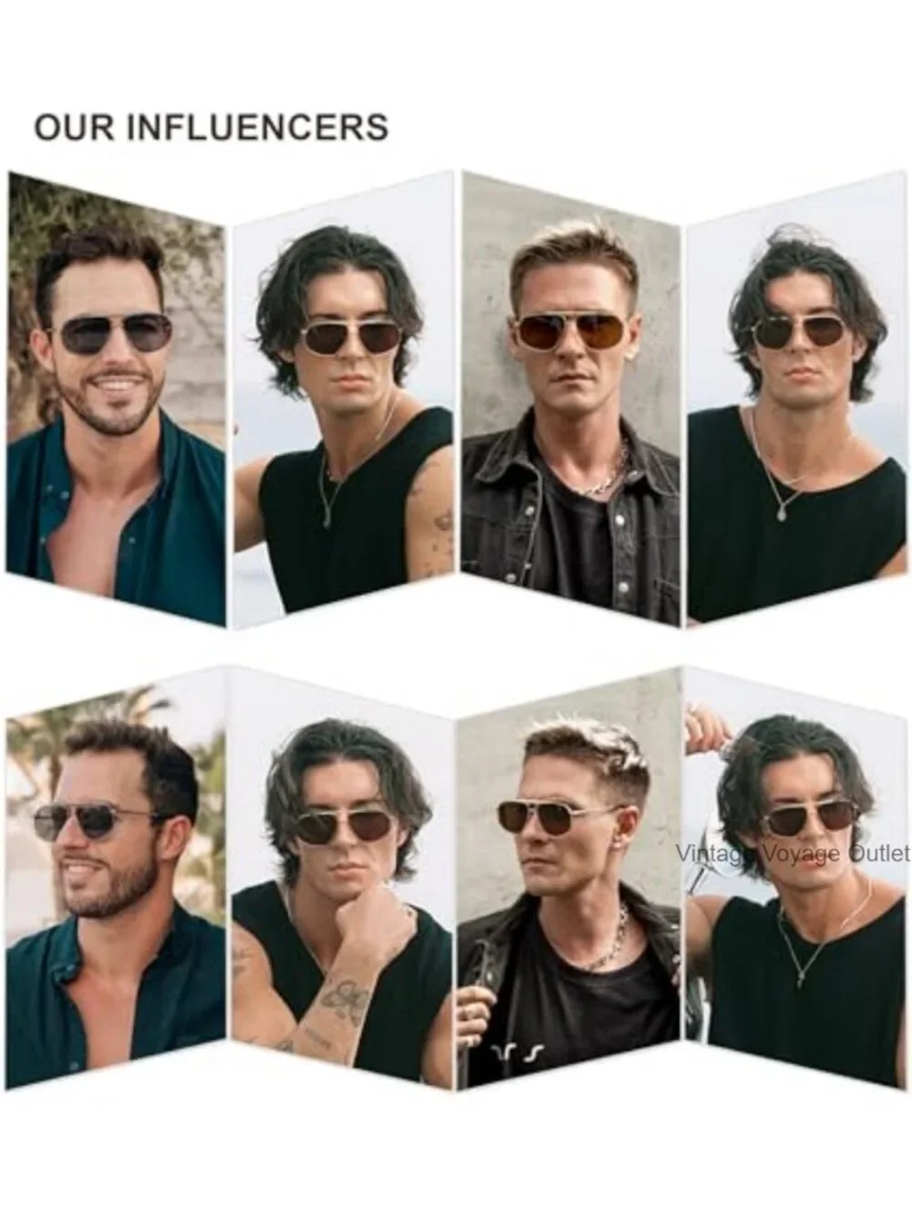 Retro Hexagon Aviator Sunglasses UV400 Protection Metal Frame Shades